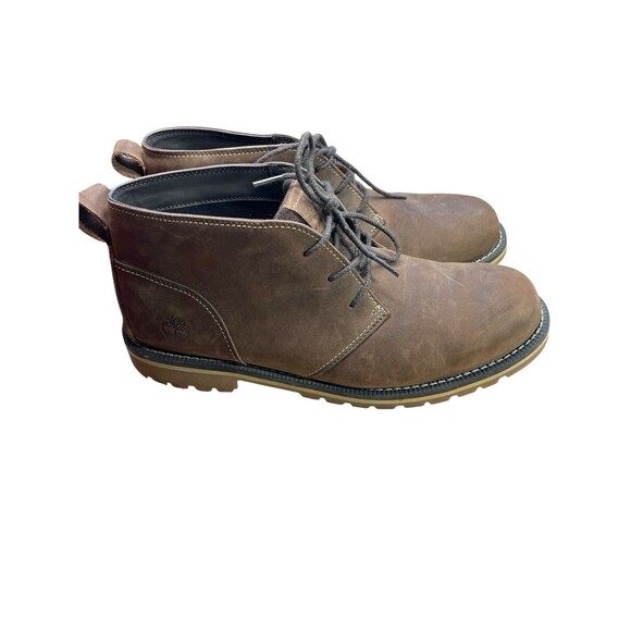TIMBERLAND A12HY GRANTLY CHUKKA BOOT DARK OILED BROWN LEATHER ORTHOLITE 11.5 #EW - Picture 1 of 10